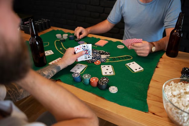 Live casino table with dealer and players